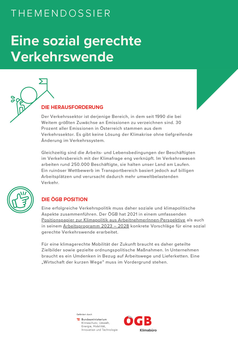 Eine sozial gerechte Verkehrswende